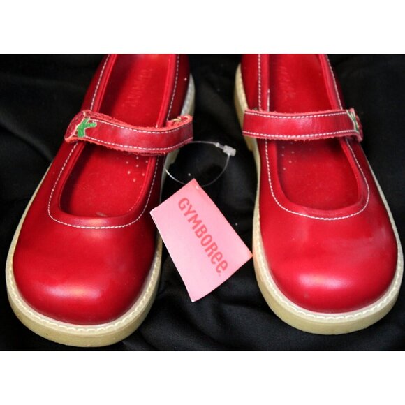 2006 Gymboree Cherry Pie Mary Jane Shoes sz 2 NWT Leather Strap Fruit Summer - Picture 2 of 12